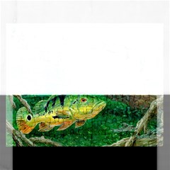 Peacock Bass Fishing Rectangular Jigsaw Puzzl by Sarkoni