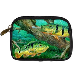 Peacock Bass Fishing Digital Camera Leather Case by Sarkoni