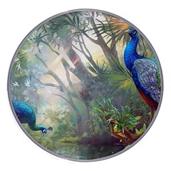 Peafowl Peacock Bird Birds Painting Art Wildlife Wireless Fast Charger(white) by Sarkoni