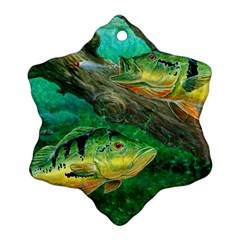 Peacock Bass Fishing Ornament (snowflake) by Sarkoni