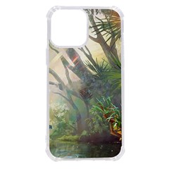 Peafowl Peacock Bird Birds Painting Art Wildlife Iphone 13 Pro Max Tpu Uv Print Case by Sarkoni