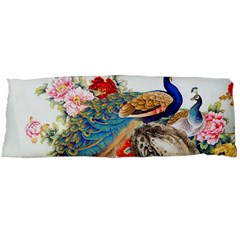 Birds Peacock Artistic Colorful Flower Painting Body Pillow Case (Dakimakura)