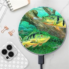 Peacock Bass Fishing Wireless Fast Charger(white) by Sarkoni