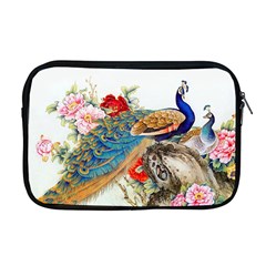 Birds Peacock Artistic Colorful Flower Painting Apple MacBook Pro 17  Zipper Case