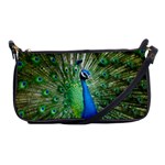 Peafowl Peacock Shoulder Clutch Bag Front