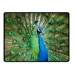 Peafowl Peacock Fleece Blanket (small) by Sarkoni