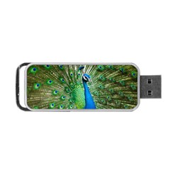 Peafowl Peacock Portable Usb Flash (two Sides) by Sarkoni