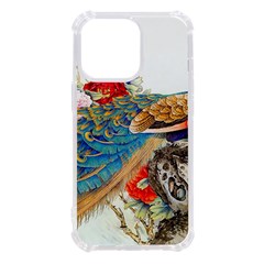 Birds Peacock Artistic Colorful Flower Painting Iphone 13 Pro Tpu Uv Print Case by Sarkoni