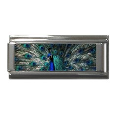 Blue And Green Peacock Superlink Italian Charm (9mm) by Sarkoni