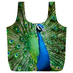 Peafowl Peacock Full Print Recycle Bag (xxxl) by Sarkoni