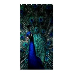 Blue And Green Peacock Shower Curtain 36  X 72  (stall)  by Sarkoni