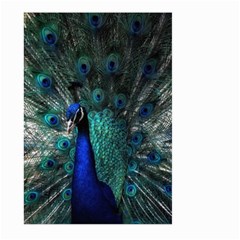 Blue And Green Peacock Large Garden Flag (two Sides) by Sarkoni