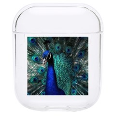 Blue And Green Peacock Hard Pc Airpods 1/2 Case by Sarkoni