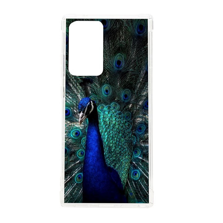 Blue And Green Peacock Samsung Galaxy Note 20 Ultra TPU UV Case