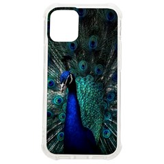 Blue And Green Peacock Iphone 12 Mini Tpu Uv Print Case	 by Sarkoni