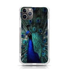 Blue And Green Peacock Iphone 11 Pro 5 8 Inch Tpu Uv Print Case by Sarkoni