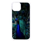 Blue And Green Peacock iPhone 13 TPU UV Print Case Front