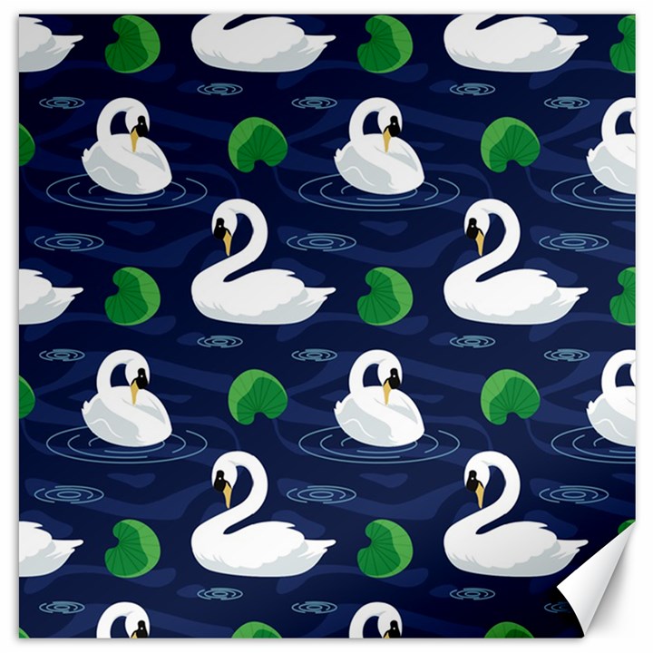 Swan-pattern-elegant-design Canvas 20  x 20 