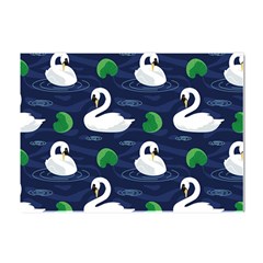 Swan-pattern-elegant-design Crystal Sticker (a4) by Proyonanggan