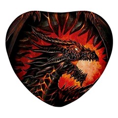 Dragon Heart Glass Fridge Magnet (4 Pack) by Ndabl3x