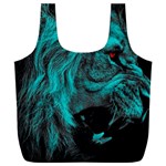 Angry Male Lion Predator Carnivore Full Print Recycle Bag (XXL) Front