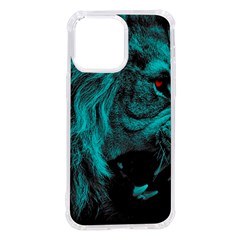 Angry Male Lion Predator Carnivore Iphone 14 Pro Max Tpu Uv Print Case by Ndabl3x