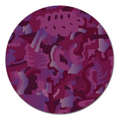 Pattern Warhola Magnet 5  (round) by Ndabl3x