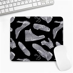 Pattern Shiny Shoes Large Mousepad by Ndabl3x