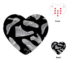 Pattern Shiny Shoes Playing Cards Single Design (heart)