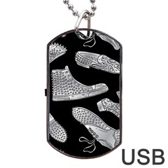 Pattern Shiny Shoes Dog Tag Usb Flash (one Side) by Ndabl3x