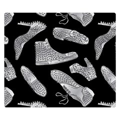 Pattern Shiny Shoes Two Sides Premium Plush Fleece Blanket (small) by Ndabl3x