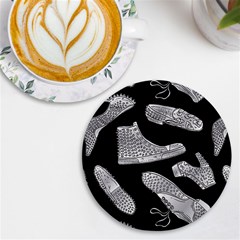 Pattern Shiny Shoes Uv Print Round Tile Coaster by Ndabl3x