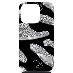 Pattern Shiny Shoes Iphone 14 Pro Black Uv Print Case by Ndabl3x