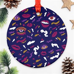 Pattern Burton Galmour Ornament (round) by Ndabl3x