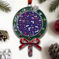 Pattern Burton Galmour Metal X mas Lollipop With Crystal Ornament by Ndabl3x