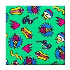 Pattern Adweek Summer Tile Coaster by Ndabl3x