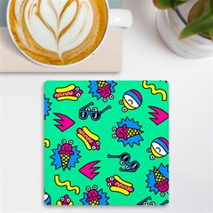 Pattern Adweek Summer Uv Print Square Tile Coaster  by Ndabl3x