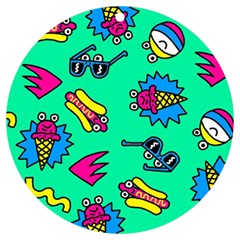 Pattern Adweek Summer Uv Print Acrylic Ornament Round