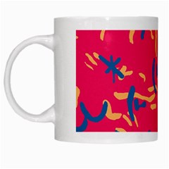 Pattern Booty Faces White Mug by Ndabl3x