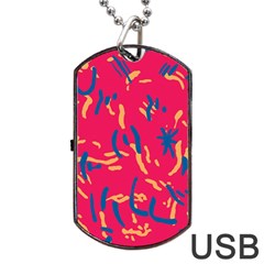 Pattern Booty Faces Dog Tag Usb Flash (two Sides) by Ndabl3x