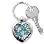 Pattern Hotdog Trap Key Chain (Heart) Front