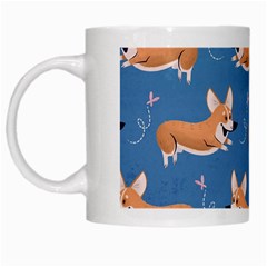 Corgi Patterns White Mug by Ndabl3x