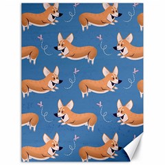 Corgi Patterns Canvas 18  X 24  by Ndabl3x