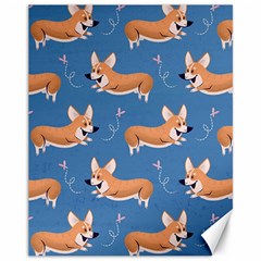 Corgi Patterns Canvas 11  X 14  by Ndabl3x