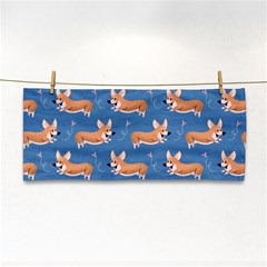 Corgi Patterns Hand Towel by Ndabl3x