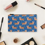 Corgi Patterns Cosmetic Bag (Small) Front