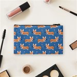 Corgi Patterns Cosmetic Bag (Small) Back