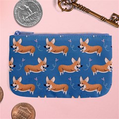 Corgi Patterns Large Coin Purse by Ndabl3x