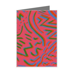 Pattern Saying Wavy Mini Greeting Card