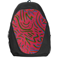 Pattern Saying Wavy Backpack Bag